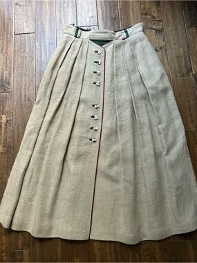 Admont Hand Made in Bavaria Vintage Trachten Skirt Sz 40 (Euro)- 28" waist